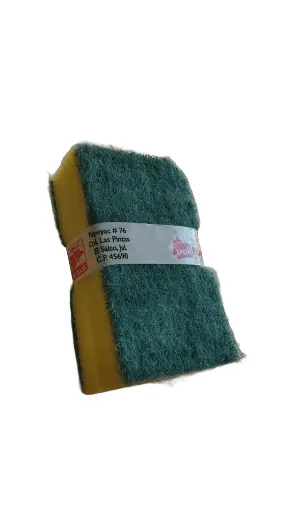 FIBRA VERDE C/ESPONJA 2PACK
