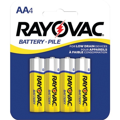 PILA RAYOVAC 182534 AA (4PZS)