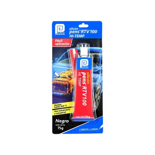 SILICON NEGRO HT 75G PEPE RTV100 AUTOMOTRIZ 