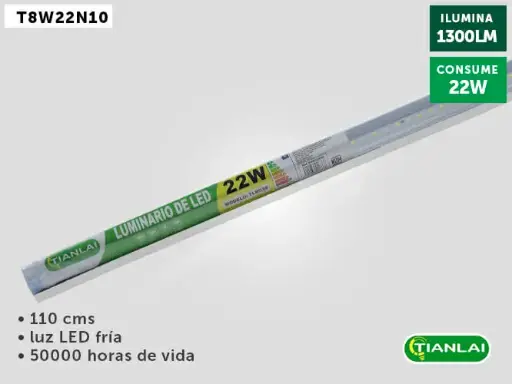 TIRA/LAMPARA BARRA 22W LED SOBREP TIANLAI