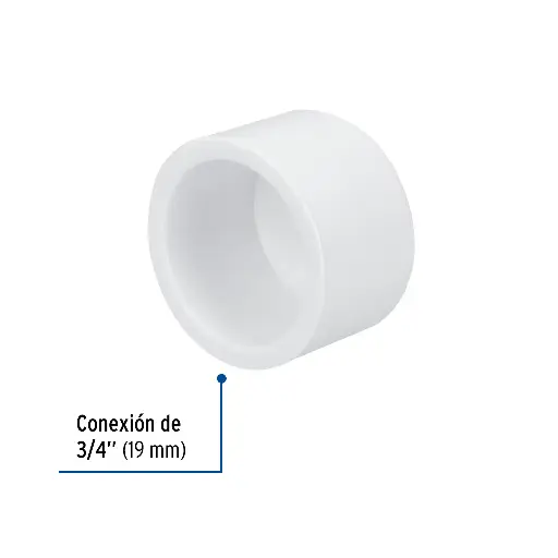 PVC TAPA 3/4 SANITARIO PVC-362 45424
