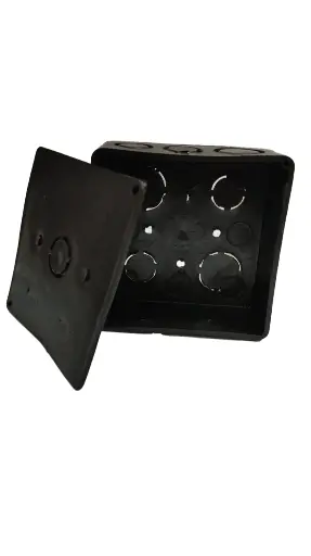CHALUPA/REGISTRO 4X4 NEGRO ECO CON TAPA