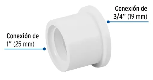 PVC REDUCCION 1 A 3/4 HIDRAHULICO FOSET 4