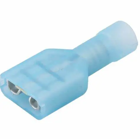 TERMINAL HEMBRA TIPO FASTON AZUL 1/4 1PZ