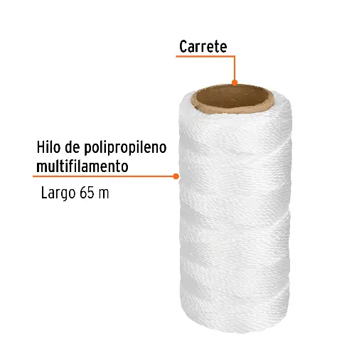 HILO PARA ALBAÑIL BLANCO 65M 12988