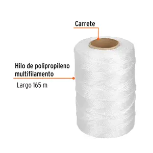 HILO PARA ALBAÑIL BLANCO 165M 12989