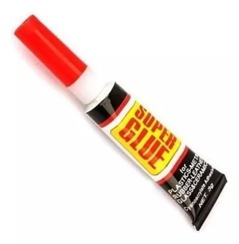 SUPER GLUE LIQUIDO PARA PLASTICO, MADERA, TELA, PAPEL, METAL, VIDRIO 3GR E.M.G
