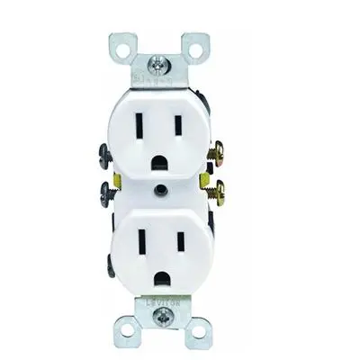 CONTACTO DUPLEX SIN PLACA BLANCO 125V-15A