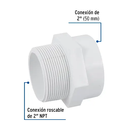PVC MACHO 2" FOSET 45547