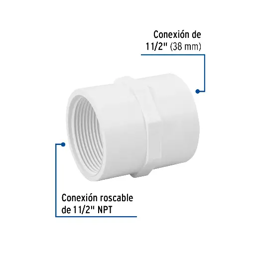PVC HEMBRA 1 1/2 FOSET 45549