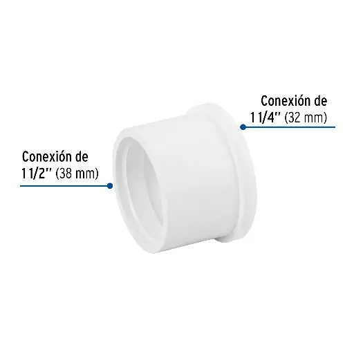 PVC REDUCCION 1 1/2 - 1 1/4 FOSET 45536