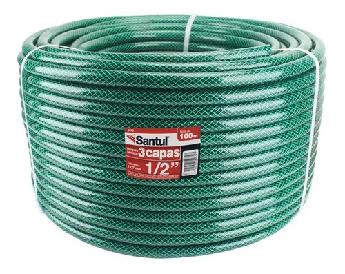 MANGUERA PARA JARDIN 1/2" 3 CAPAS SANTUL 1M