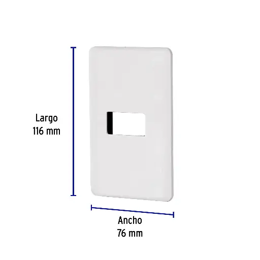 PLACA 1 MODULO ABS BLANCA VOLTECK BASIC 27222