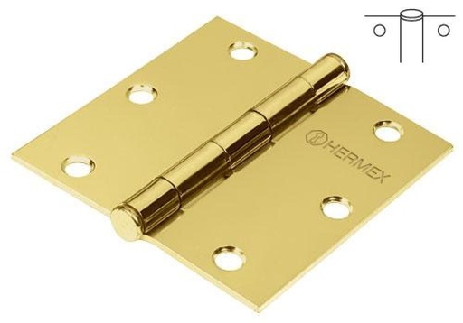 BISAGRA 2 X 2 CABEZA LATONADA HERMEX 43235 BC-201P