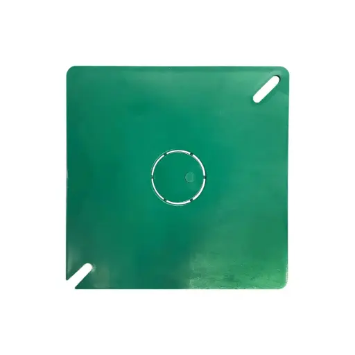 TAPA REGISTRO 3X3 PLASTICO NEGRO / VERDE
